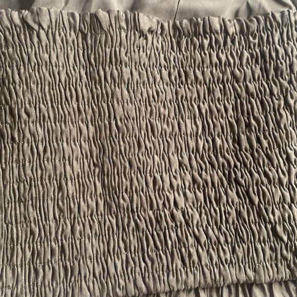 (AA4)NEW Terra Bella Square Neck Tie Strap Crop Top ONLY in Mushroom, Sz M, NWOT - Picture 8 of 11